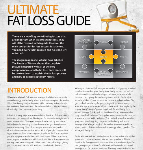 Ebook – Fat Loss Guide – Daniel Pardo Personal Training